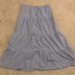 Brandy Melville Blue Checkered A-Line Skirt
